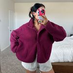 Z By Zella Burgundy Zella Sherpa jacket Photo 0