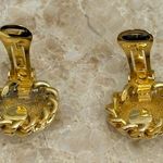 Christian Dior Signed Gold Tone Faux Iridescent Pearl Clip on Earrings Photo 7