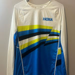 HOKA Blue and White Shirt Size M Photo 0