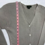 J.Crew Silk Light Green / Gray Cardigan Sweater Size S Photo 6