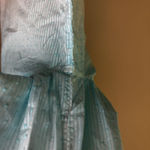 Chico's Chico’s Ombre Tunic Top White Aqua Sz 2 EUC Ruffle Resort Wear Coastal Cruise Photo 14