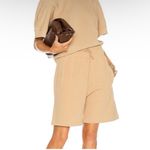 AGOLDE Noodle Peach Tan Boxer Sweat Shorts | Relaxed Fit, Wide Waist | Size XS Photo 7