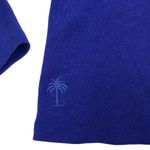 Lilly Pulitzer  Alessa V-Neck Flounced LS Knit Top Women S Blue Retro Boho Party Photo 5