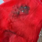 Abercrombie & Fitch Emerson Drama Red Backless Maxi Dress Viscose Blend NWT XLT Photo 13