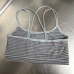 Colsie Black, Gray, White Striped Bra with Spaghetti Photo 3