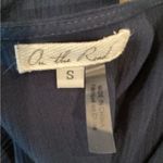 On The Road Anthropologie   Gauze Blue tassle short Sleeve Mini Dress small Photo 5