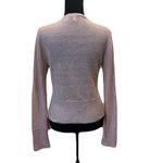 MOTH Anthropologie Mohair Cardigan Sweater Sz S Crystal Button Side Bow Detail Purple Photo 2