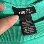 Rue 21 Womens Positive Vibes Sporty Sweatshirt Pullover Long Sleeve Gray Teal La Photo 7