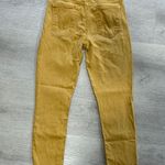 Mother high waisted looker skinny jeans with raw hem Gold Size 27 Photo 0