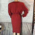 Adrianna Papell Orange Silk Skirt Suit NWT 16 Photo 6