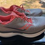 Saucony  Gray and Pink‎ Running Shoes Photo 2