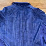 Lululemon Woman’s  Blue Run Jacket | Ruffle Zip Front | Plaid Paneling | Size 6 Photo 10