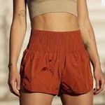 Free People Movement The Way Home Rust Burnt Orange Athletic Shorts Photo 0