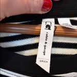 Cable & Gauge  Black & White Striped Midi Dress - Size S Photo 3