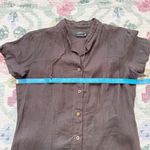 Max Mara Linen Dress Womens 10 Button Front Mature Luxury Lagenloon Countrycore Photo 4