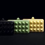 Valentino Garavani Valentino Rockstud red leather studded chain minaudiere box clutch shoulder bag Photo 19