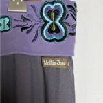 Matilda Jane  Women Boho Embroidered Crop Pant Stretchy Artsy Festival Style Sz M Photo 2