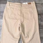 Judy Blue  High Waist Wide Leg Light Tan Crop Jeans Photo 4