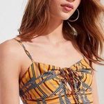 Urban Outfitters UO Dolores Tie-Front Cropped Tank Top Photo 0