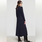 Modern Citizen Helena Black Scarf Neck Jersey Midi Dress XS Keyhole Jersey Photo 3