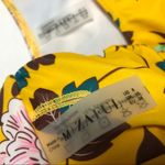 Zaful Yellow Flower Print Lace Up Braided Two Piece Bikini NWT Photo 5
