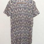 Fossil  Short Sleeve Geometric Crewneck Shift Dress Photo 0