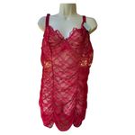 Adore Me  3X Cheyenne Unlined Plus Elegant Red Lace Chemise Photo 1