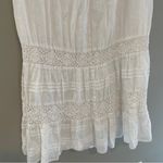 J. Jill White 100% Linen Tiered Maxi Skirt Size 10 Petite Photo 1