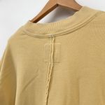 Aerie Smiley Face "Total Optimist" Graphic Oversized Sweatshirt Yellow Small Photo 5