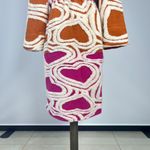 Farm Rio NWOT  Wool Blend Hearts Fleece Oversized Coat Size S Multicolor Photo 11