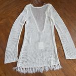 Show Me Ur Mumu  White Crochet Beach Dress Photo 0