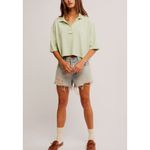 Free People Light Green Short Sleeve Tee Photo 1