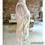 Ann Taylor NWT Tank Top Sequin Cream Silver Knit Back M Party Cocktail Elegant Photo 8