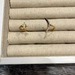 Stella & Dot  celestial star crescent moon open gold bracelet Photo 3