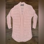Ralph Lauren Lauren  Pink Cable Knit Open Front Cardigan Photo 3