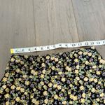 SO  Good For Life Floral Ruffle Hem Mini Skirt Black/purple/green/yellow Women M Photo 5