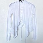 Ella Moss  Ruched Back White Cardigan Sweater Size XS Photo 0
