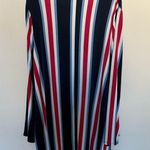 BCBGeneration Striped Wrist-Tie A-Line Swing Dress Blue / Navy / Red Size XL Photo 6