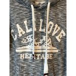 Reflex Hoodie Jacket Womens S Calilove Heritage Bear Print Pockets Drawstrings Gray Photo 5