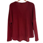 Live in the Moment  Tie Front Top Blouse Large Button Up Front Vneck Lightweight Photo 1