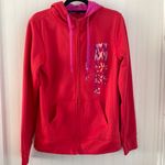 The North Face  Women’s Red Pink Full Zip Hoodie Multi Colored Logo pockets M‎ Photo 1