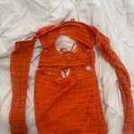 Generation Outcast Clothing Outcast Clothing Orange Crochet Mini Dress Photo 4