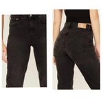 We The Free  People Pacifica High Rise Slim Straight Black Jeans Size 25 Photo 1