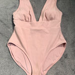 ANDIE Andre Pink Ribbed One-Piece Swimsuit large Photo 0