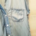 Sam Edelman {XS} Blue Chambray Blouse Button Down Photo 4