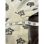 Cloud Ten Women's Large Linen Blend Dress Cream Black Floral Print Pockets New Photo 14