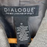 Dialogue  Gray Rivet & Hook Close Long Sleeve Blazer Jacket 12 Photo 4