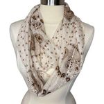KIMBERLY C. Beige/Tan Heart Print Infinity Scarf Tan Photo 0