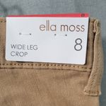 Ella Moss  Women's WideLeg Crop pants Brown Size 8 Photo 6