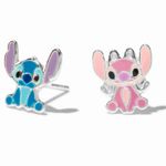Disney  Stitch & Angel Sterling Silverr Mismatchch Earrings  w Dust Bag Photo 2